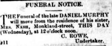 Daniel Murphy brother of Catherine Nash (nee&nbsp;Murphy)