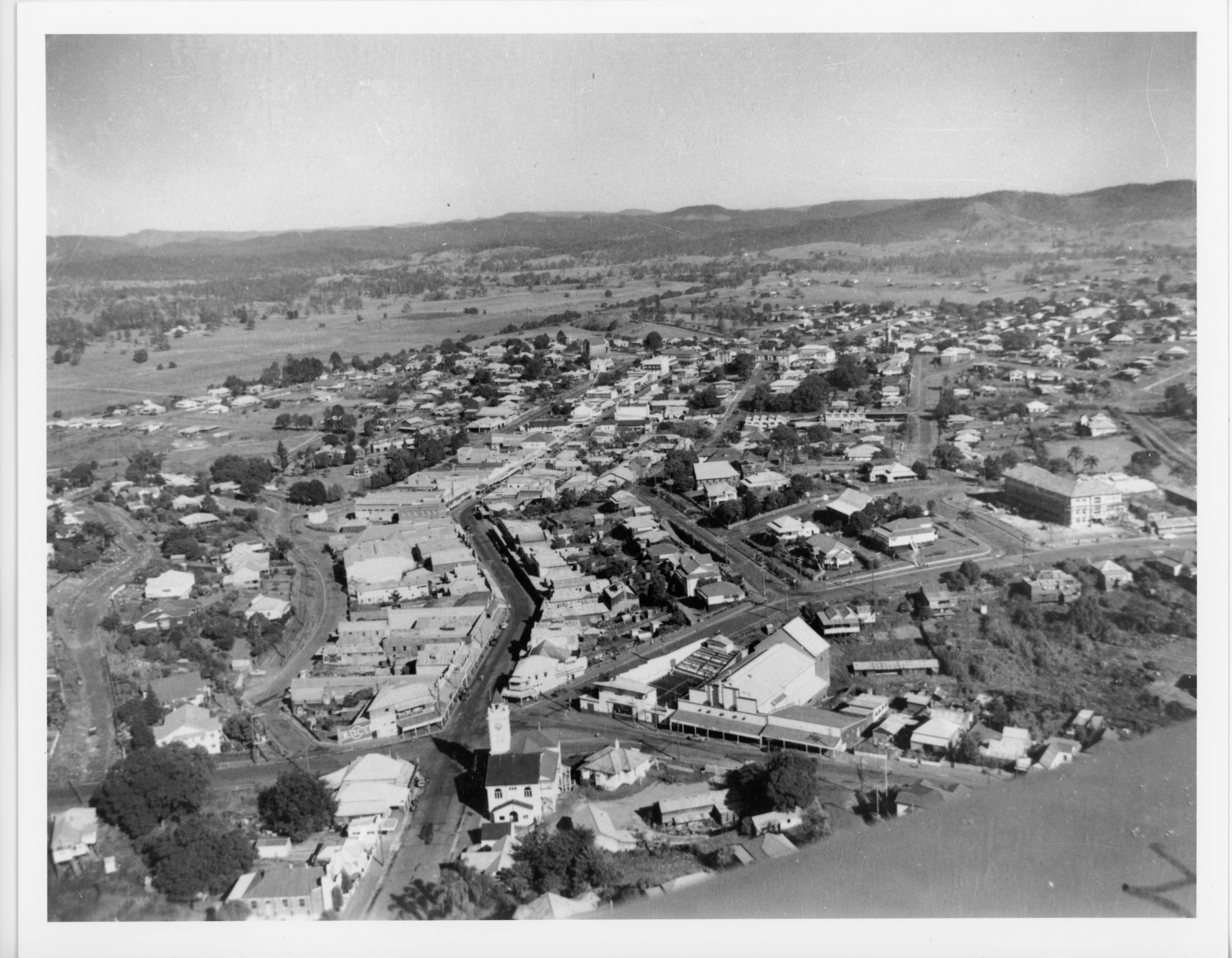 Ariel View Mary St Memorial Park Nelson Reserve left side c.1951-62