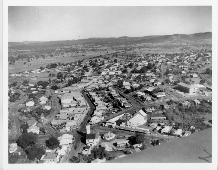 Ariel View Mary St Memorial Park Nelson Reserve left side c.1951-62