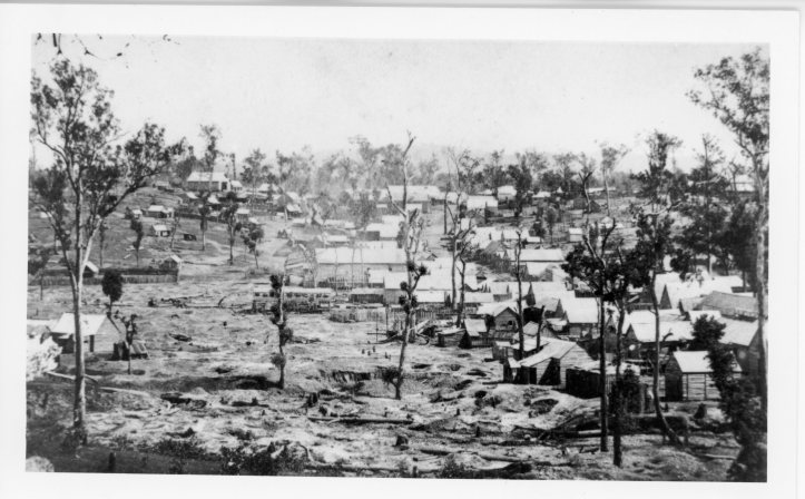 Early Gympie From Calton Hill overlooking site of Memorial Park