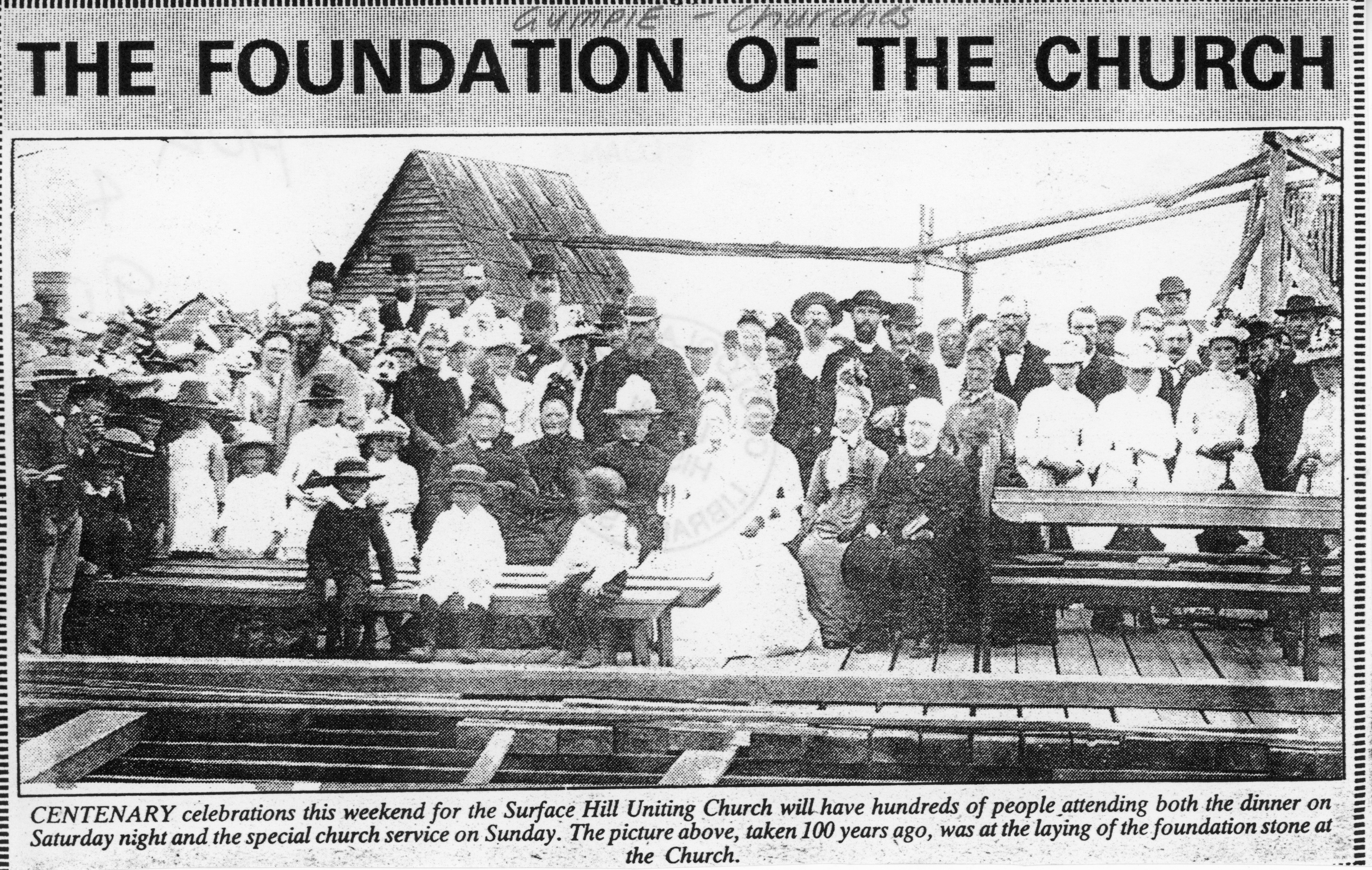 Laying of the foundation stone 1890
