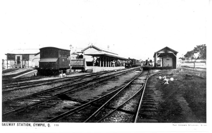 Railway Station Gympie c1890's Brisbane line