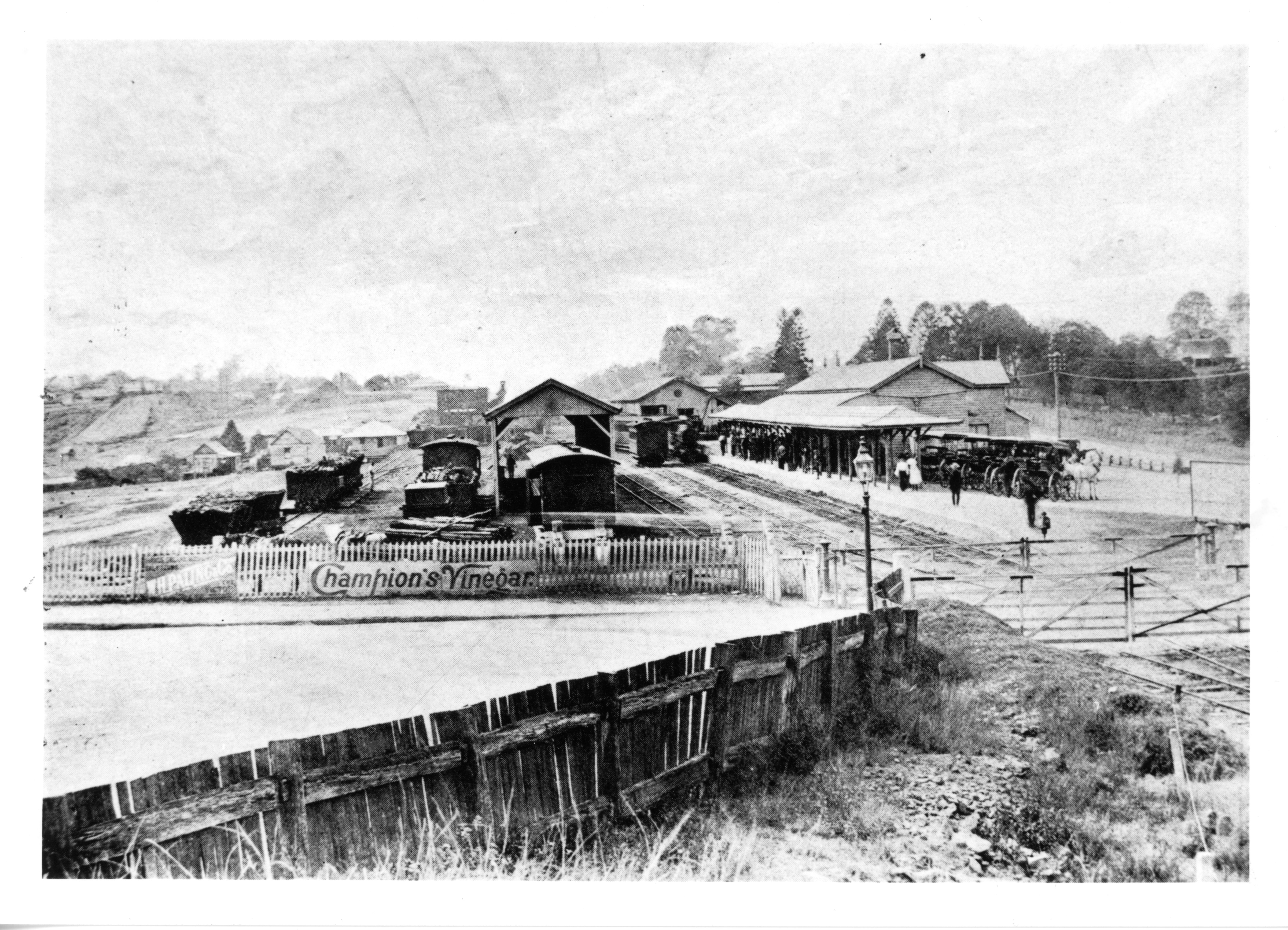 Second Railway Station 1891 open to Brisbane JOL Neg No 164539