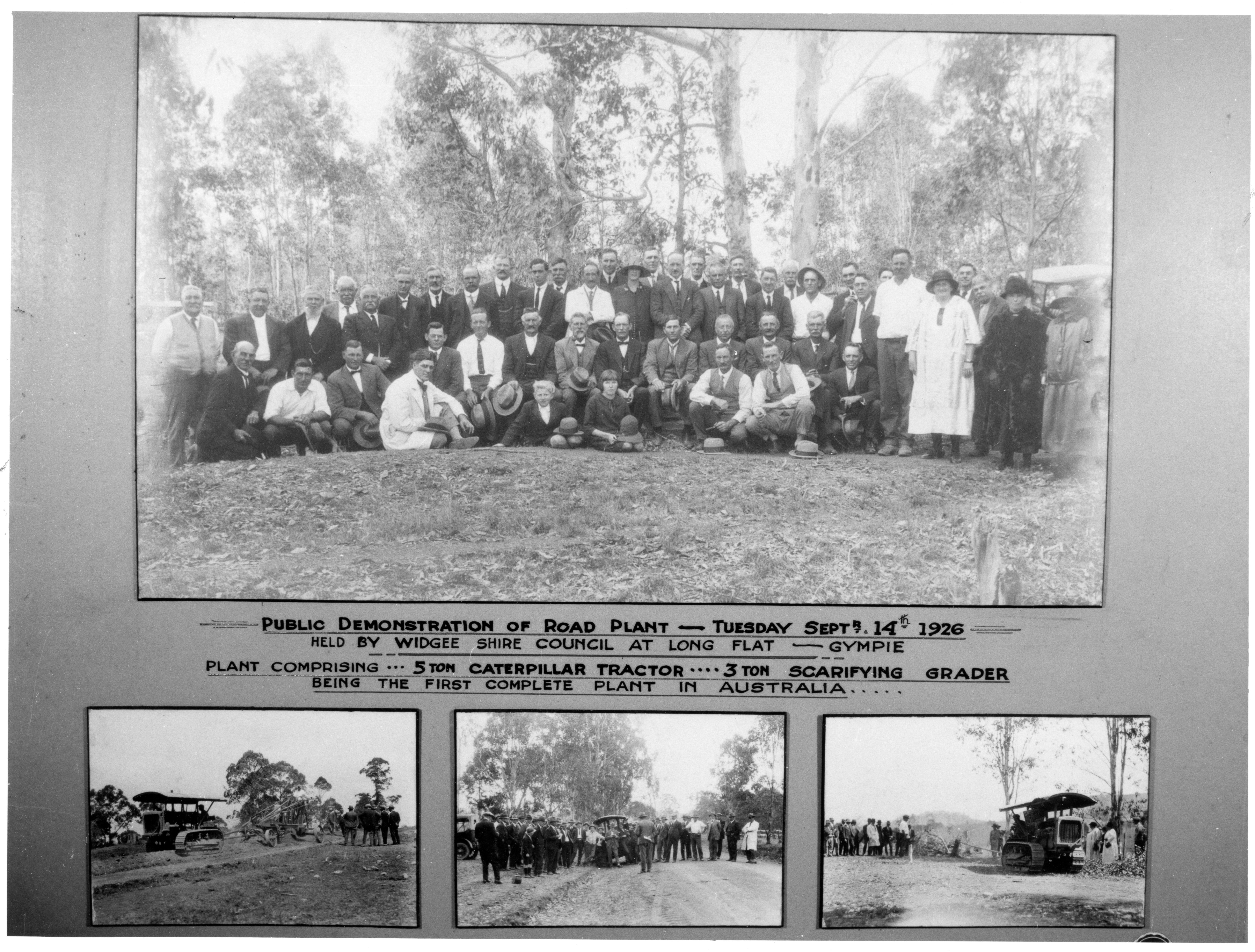 Public Demonstration of Road Plant, 14 September 1926,