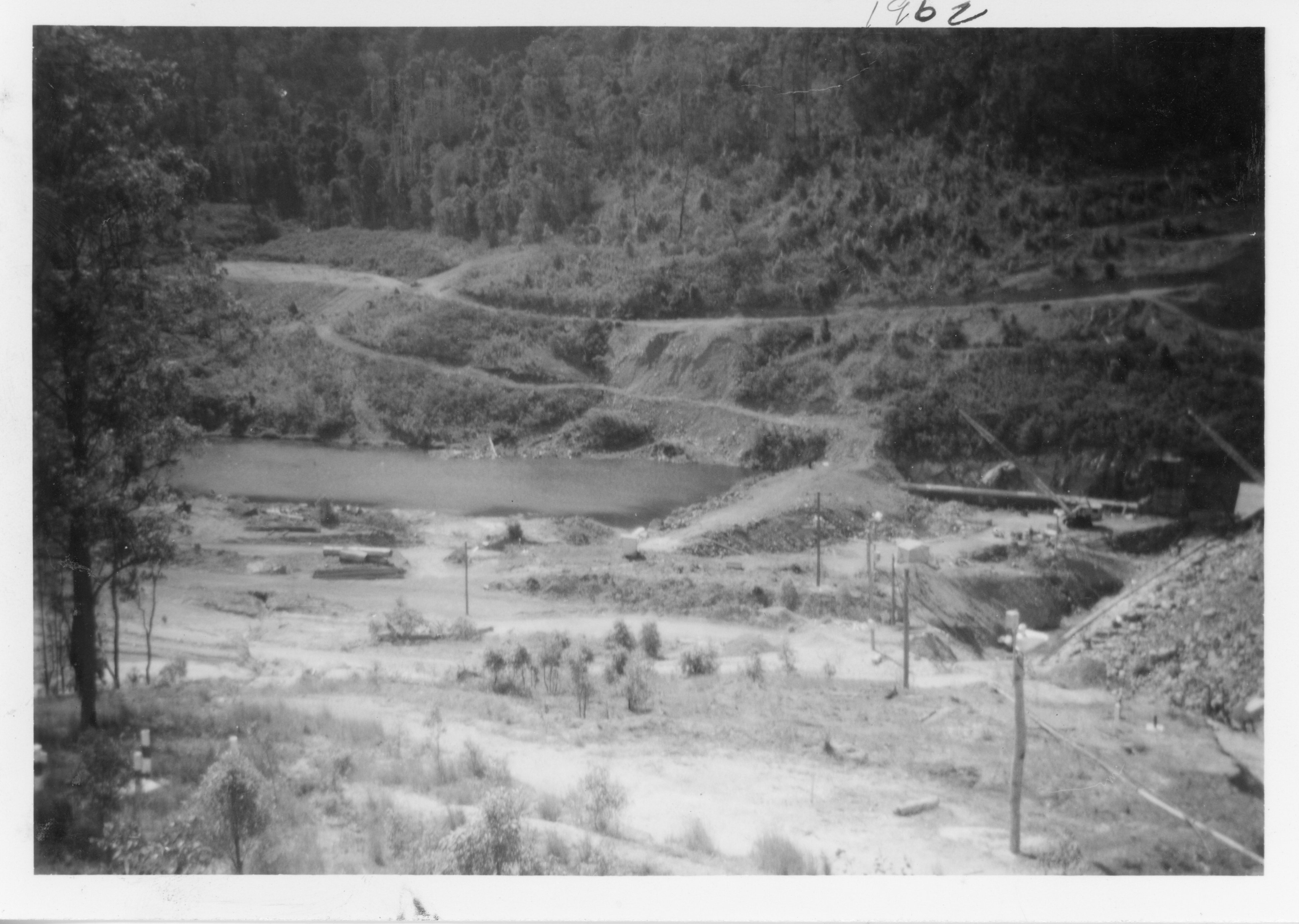 Borumba Dam - 2 December 1962 -Construction phase