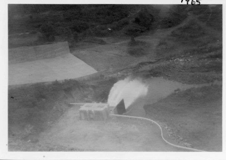 Borumba Dam - May 1965 after it had been opened in 1964