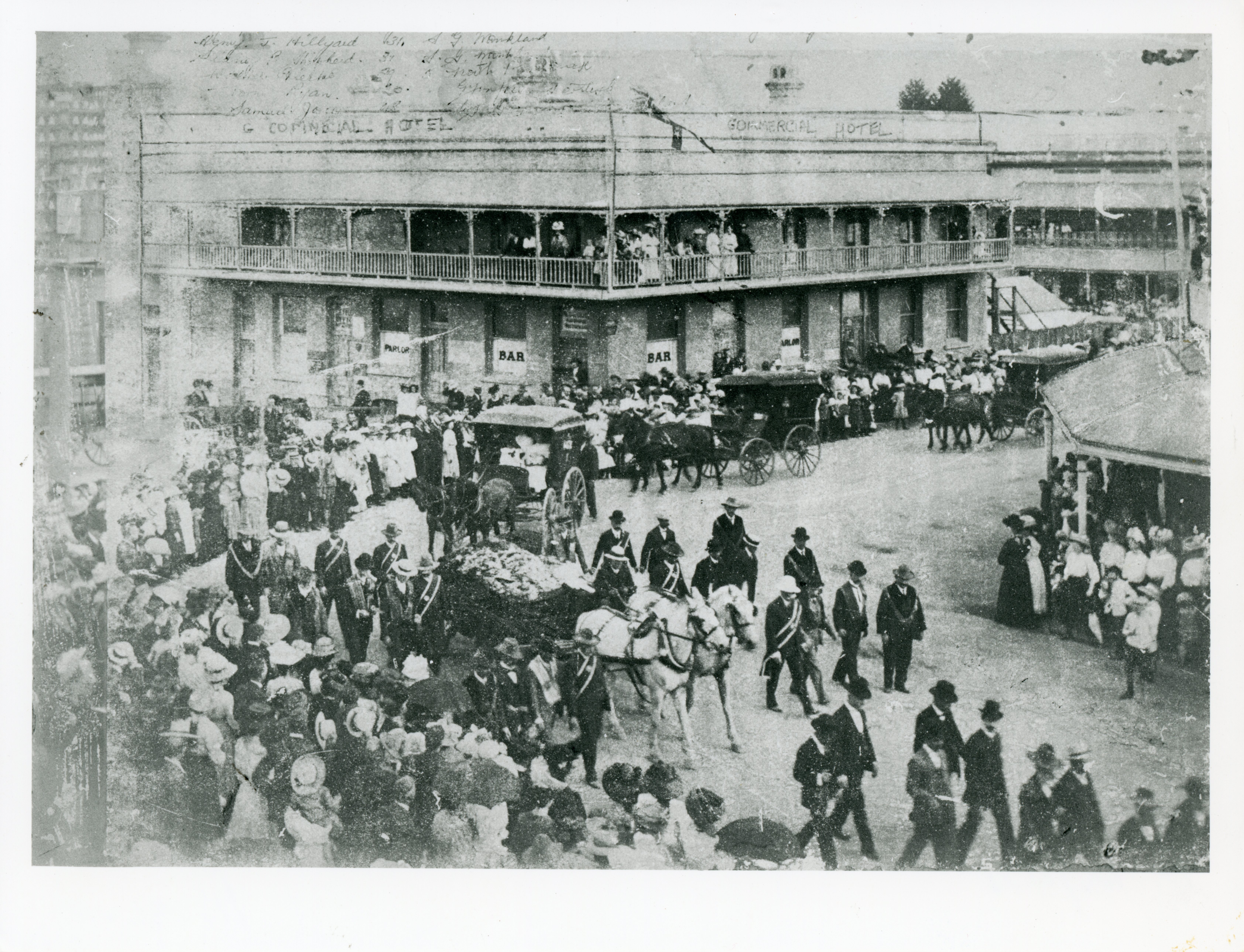 Funeral ceremony for the Mt Morgan Miners disaster Sept 1908