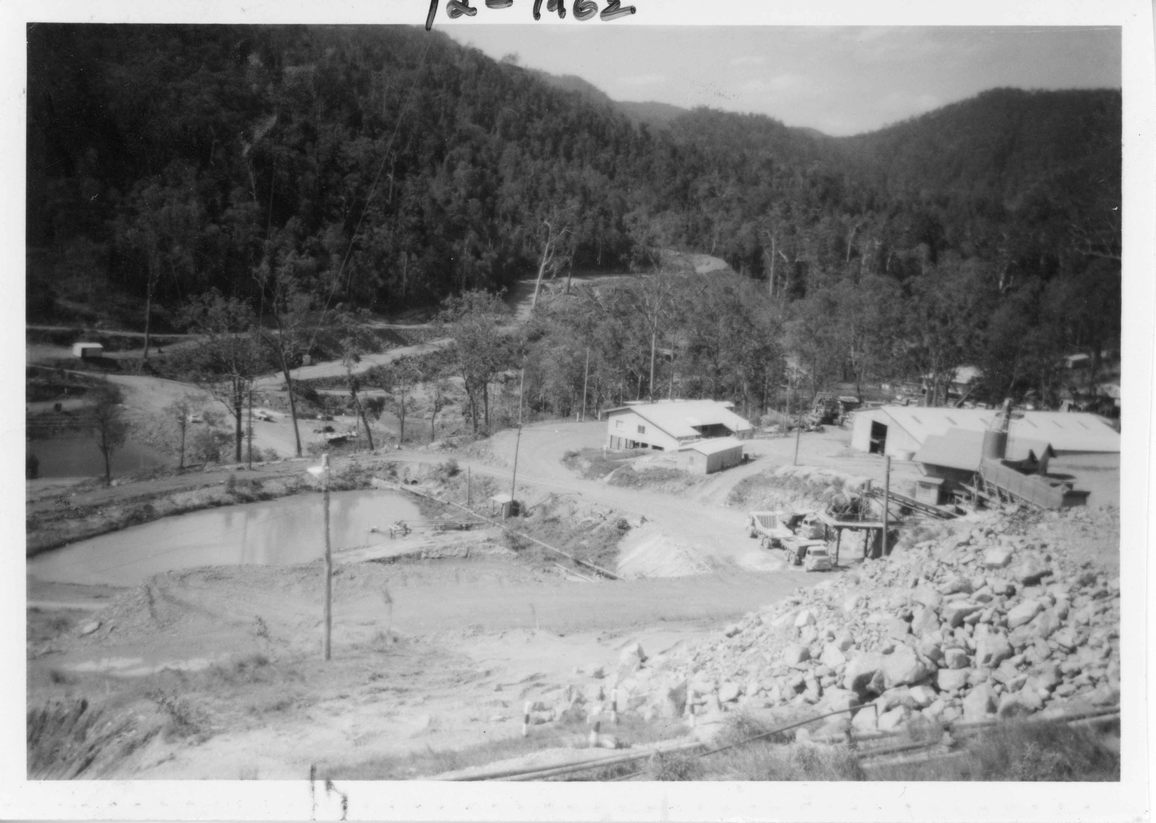 Borumba Dam 2 December 1962 Construction phase