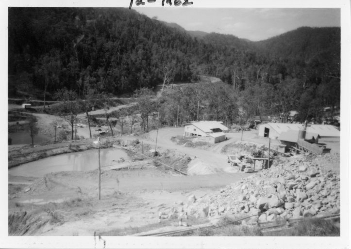 Borumba Dam  2 December 1962 Construction phase