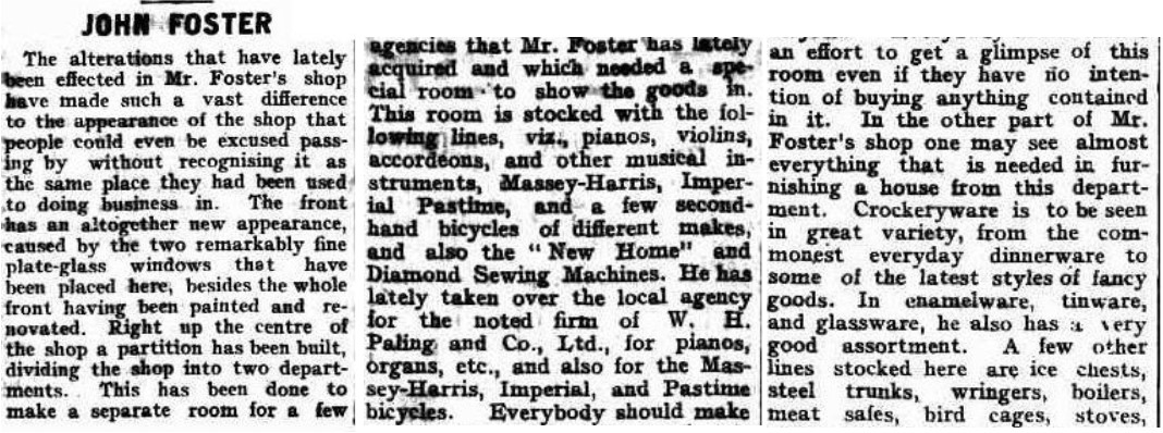 John Foster Alterations