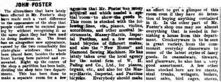 John Foster Alterations