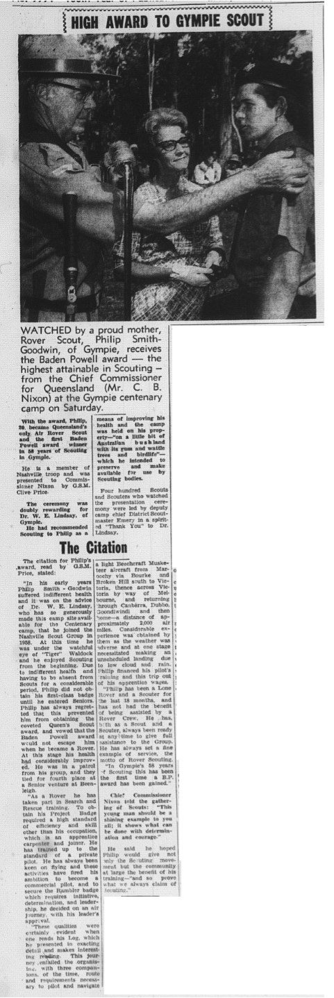 High award to Gympie Scout