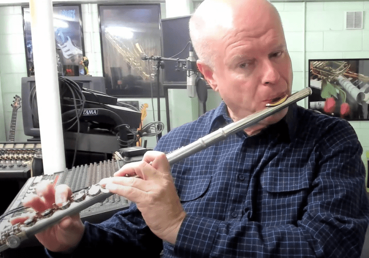 Brian Hayes with flute